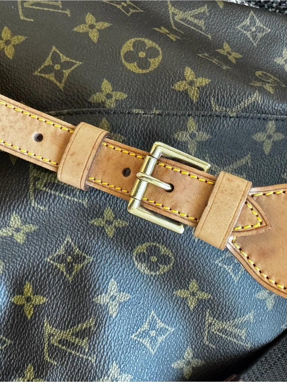Louis Vuitton Monogram Canvas Backpack in Brown and Tan